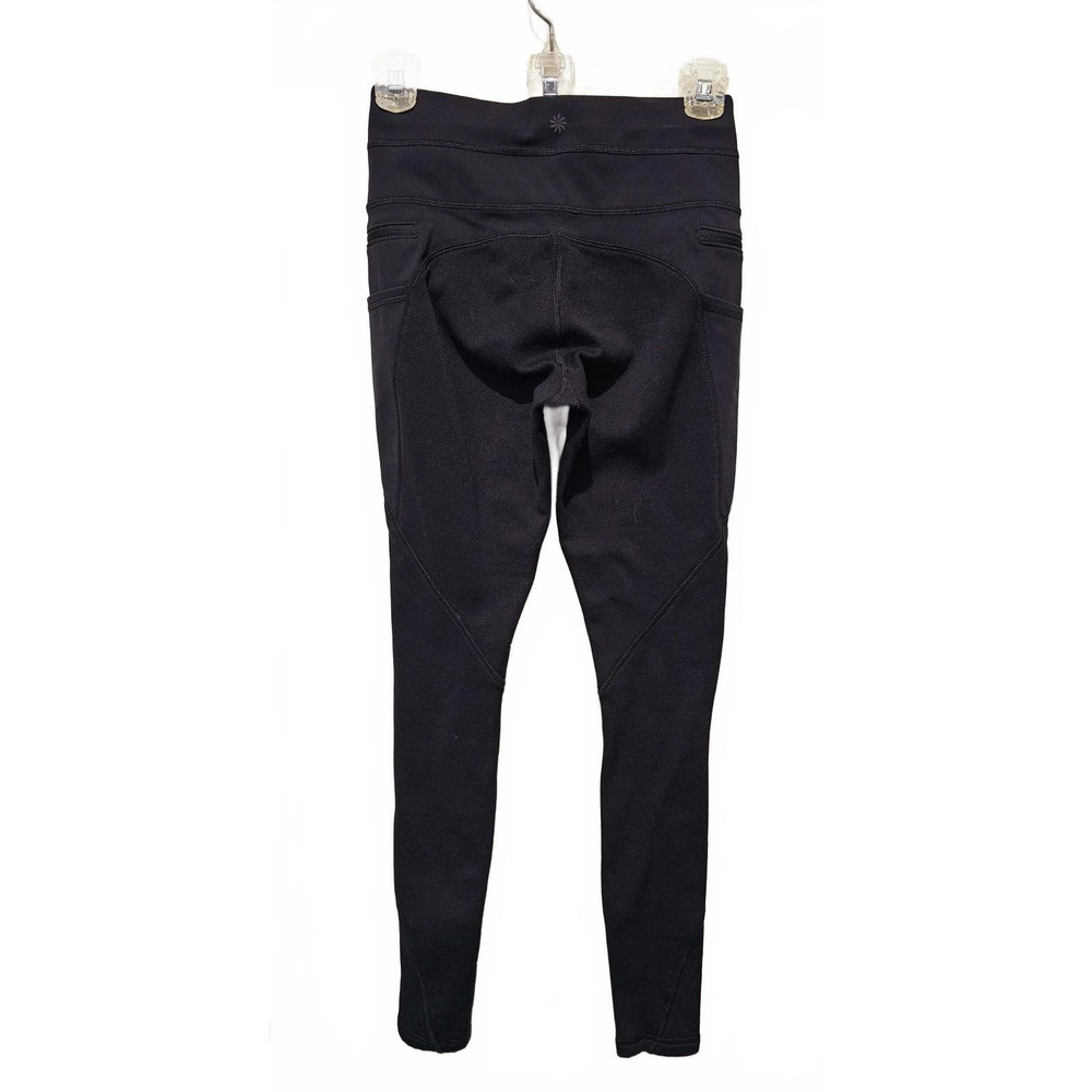 Athleta Black XS Utliity High Traverse Leggings Comfortable w Pockets Athleisure - Picture 4 of 5